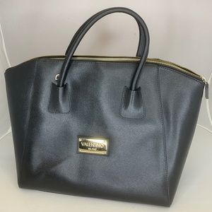 Large Black VALENTINO by Mario Valentino Tote Bag ®️